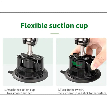 UNIVERSAL SUCTION CUP CAR PHONE HOLDER MOUNT ALUMINUM
