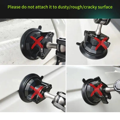 UNIVERSAL SUCTION CUP CAR PHONE HOLDER MOUNT ALUMINUM