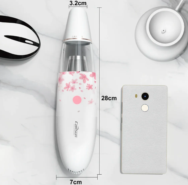CARSUN Sakura Car Vacuum Cleaner – 4000Pa Suction | Wet & Dry | 12V Plug-in VC-1653-1