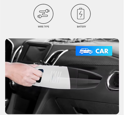 High-Power Car Vacuum Cleaner – 4000Pa Suction, 12V, Wired | Model VC-C1652-1
