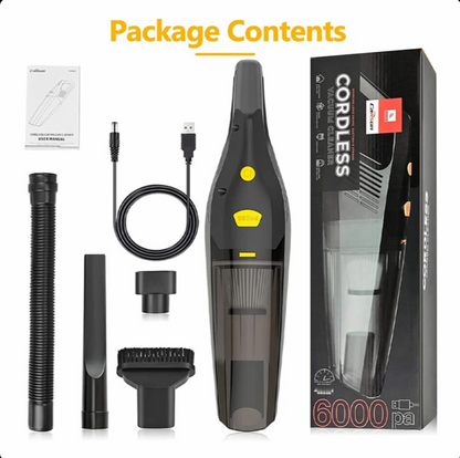 Cordless Car Vacuum Cleaner – 6000Pa Suction, Lightweight & Portable (VC-1398-2)