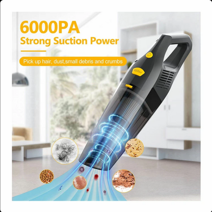 Cordless Car Vacuum Cleaner – 6000Pa Suction, Lightweight & Portable (VC-1398-2)