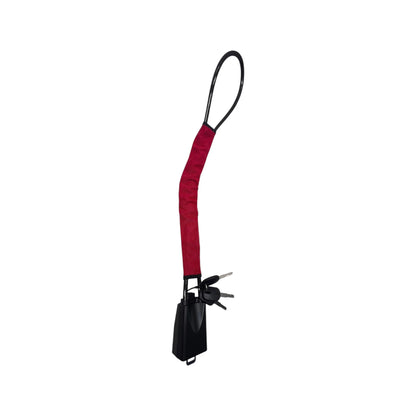STR-LOK-YH2209 | Universal Heavy-Duty Steel Cable Steering Wheel to Seat Belt Lock (Red/Black)