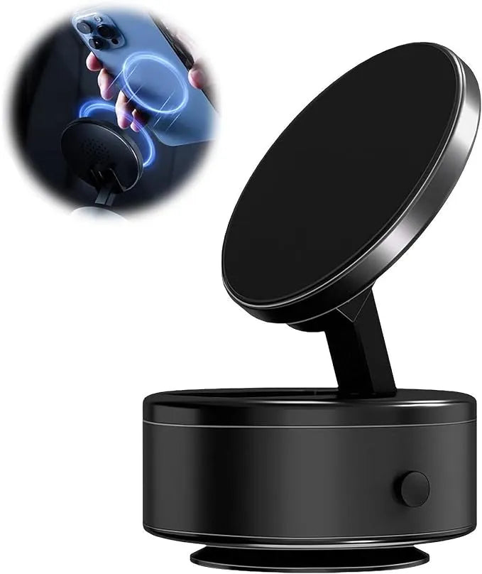 TEL-MAG-X10 | Foldable Vacuum Suction Magnetic Car & Laptop Phone Mount