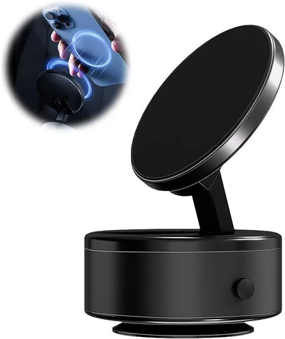 TEL-MAG-X10 | Foldable Vacuum Suction Magnetic Car & Laptop Phone Mount