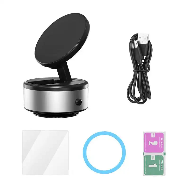 TEL-MAG-X10 | Foldable Vacuum Suction Magnetic Car & Laptop Phone Mount