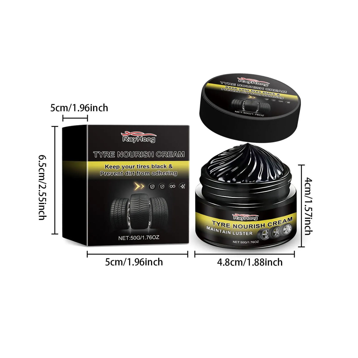 TYRE-CRM | Tyre Nourish & Shine Restorer Cream (50g)