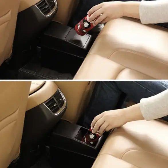 TRS-3R2114 Car Trash Can with Lid – Multi-Purpose ABS Garbage Bin