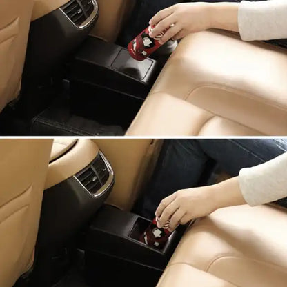 TRS-3R2114 Car Trash Can with Lid – Multi-Purpose ABS Garbage Bin
