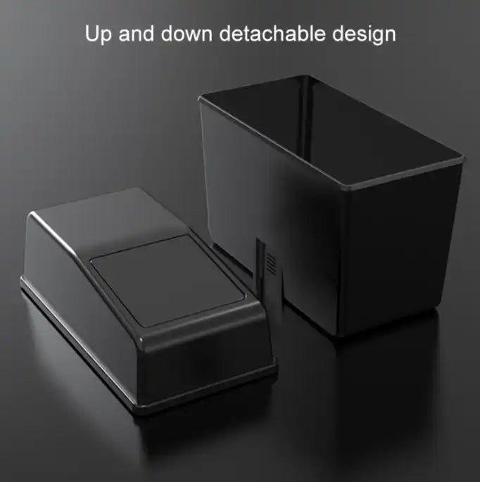 TRS-3R2114 Car Trash Can with Lid – Multi-Purpose ABS Garbage Bin