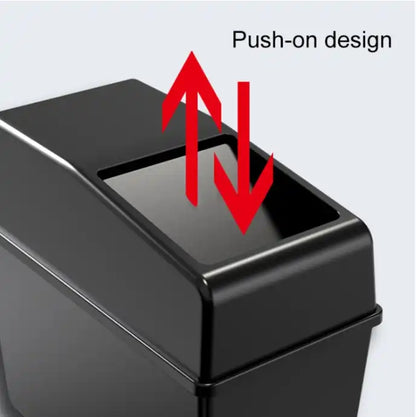 TRS-3R2114 Car Trash Can with Lid – Multi-Purpose ABS Garbage Bin