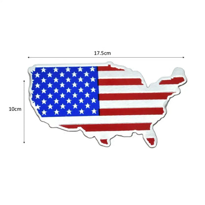 3D Car American Flag Sides Sticker – Universal Vehicle Emblem