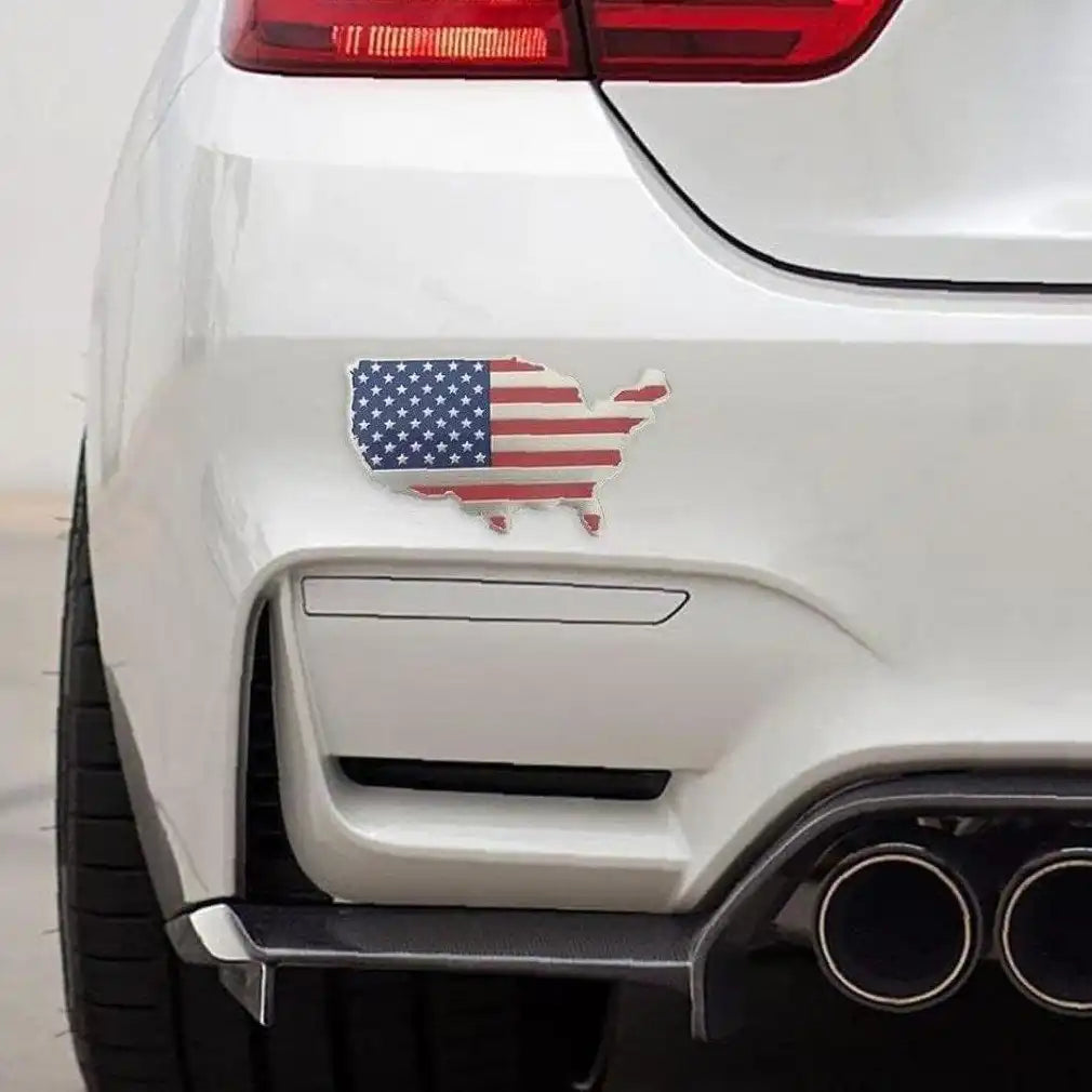 3D Car American Flag Sides Sticker – Universal Vehicle Emblem