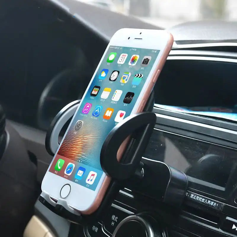 HLD-TEL-CD02 2-in-1 CD Slot & Air Vent Car Phone Holder – Compact, Adjustable, Universal Fit