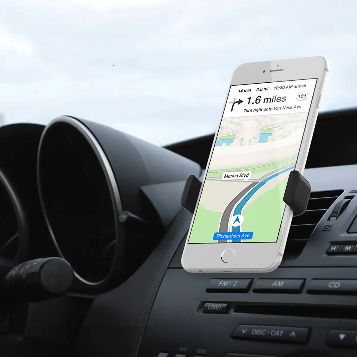 HLD-TEL-YK19 Universal Air Vent Mobile Car Mount – Compatible with All Smartphones&nbsp;