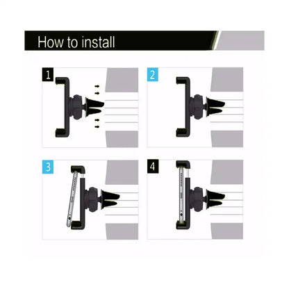 HLD-TEL-YK19 Universal Air Vent Mobile Car Mount – Compatible with All Smartphones&nbsp;