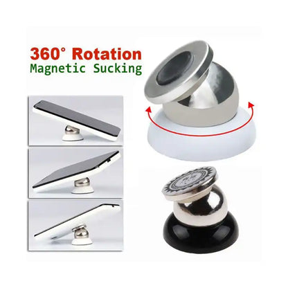 HLD-TEL-YK09 Generic Multifunctional Rotary Mobile Phone Holder – 360° Suction Mount (Universal Fit)