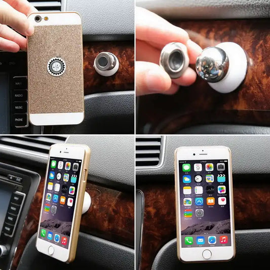 HLD-TEL-YK09 Generic Multifunctional Rotary Mobile Phone Holder – 360° Suction Mount (Universal Fit)