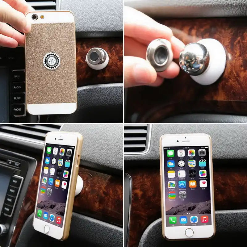 HLD-TEL-YK09 Generic Multifunctional Rotary Mobile Phone Holder – 360° Suction Mount (Universal Fit)