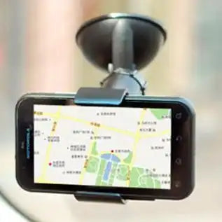 HLD-TEL-077 Universal Car Phone Holder – 360° Adjustable Suction Mount with One-Touch Release