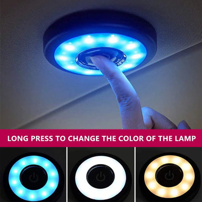 LIT-Y978 Rechargeable LED Car Roof Light – 3 Color Modes
