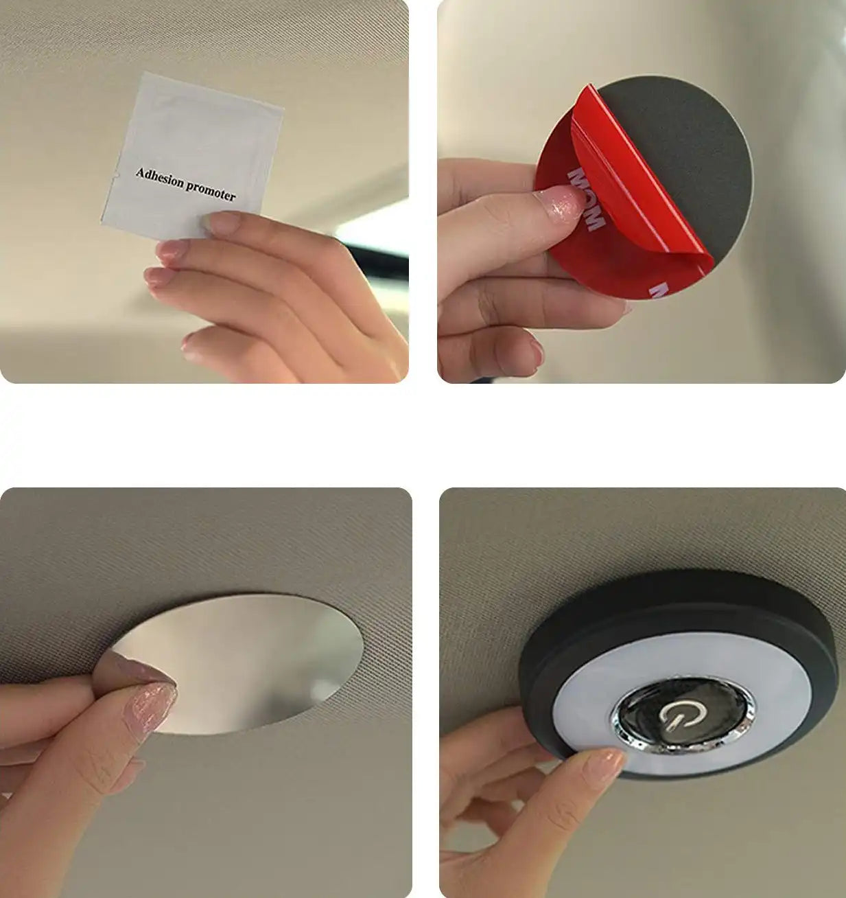 LIT-Y978 Rechargeable LED Car Roof Light – 3 Color Modes