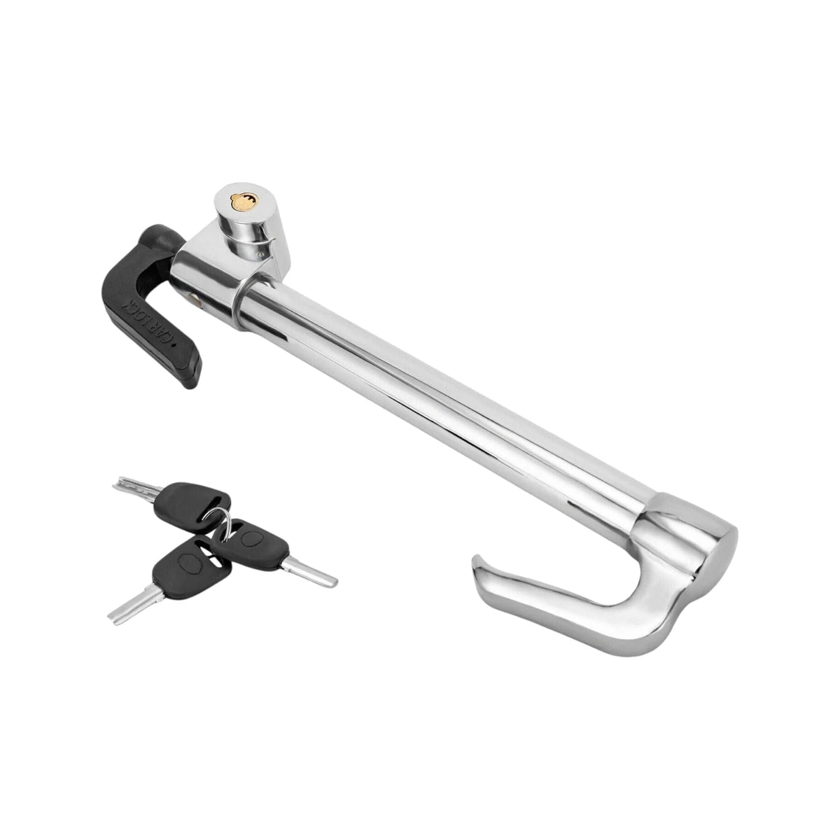 STR-LOK-25 |Universal Heavy-Duty Steel Steering Wheel to Brake Pedal Lock (84 cm)
