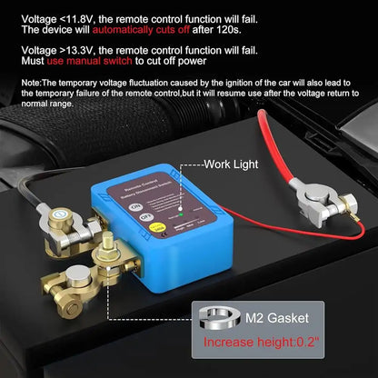 SWT-BATTERY | 12V 240A Remote Control Car Battery Disconnect Switch (Kill Switch)