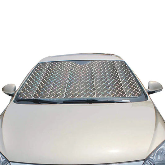 AutoX Metallic Reflective Foldable Laser Sunshades for Windshield
