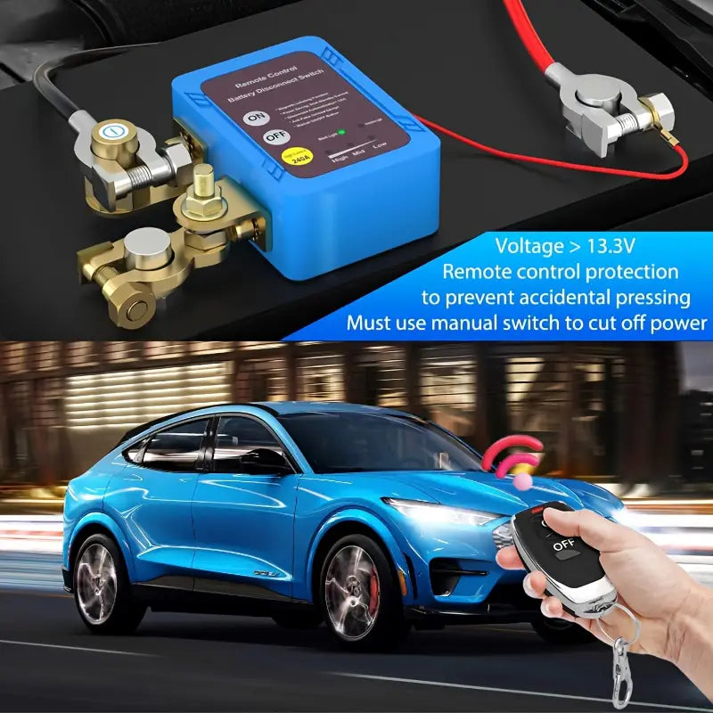 SWT-BATTERY | 12V 240A Remote Control Car Battery Disconnect Switch (Kill Switch)